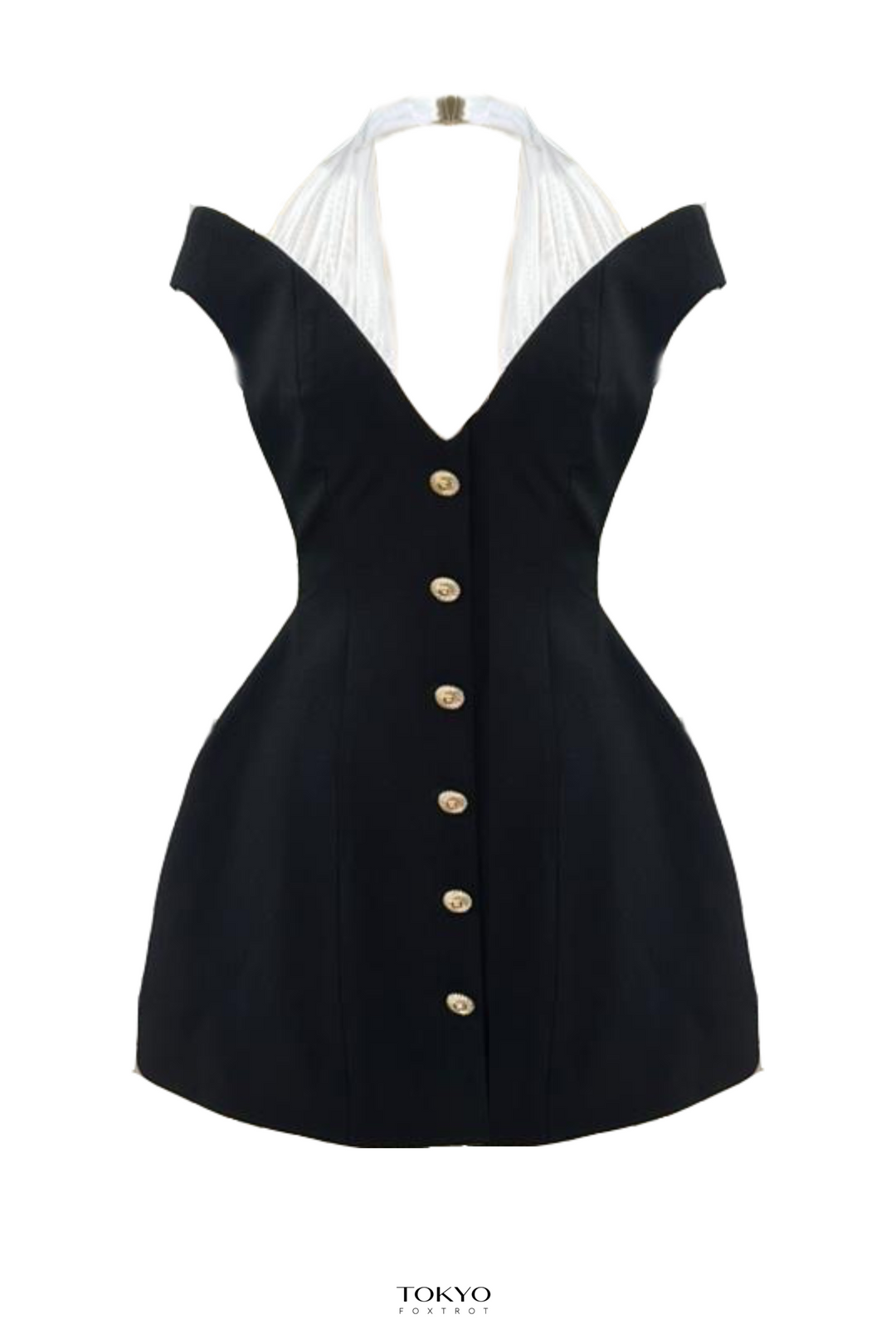【THEAIRTOWN】Cross Off Shoulder Frill Ops Asymmetrical Off The Shoulder Top